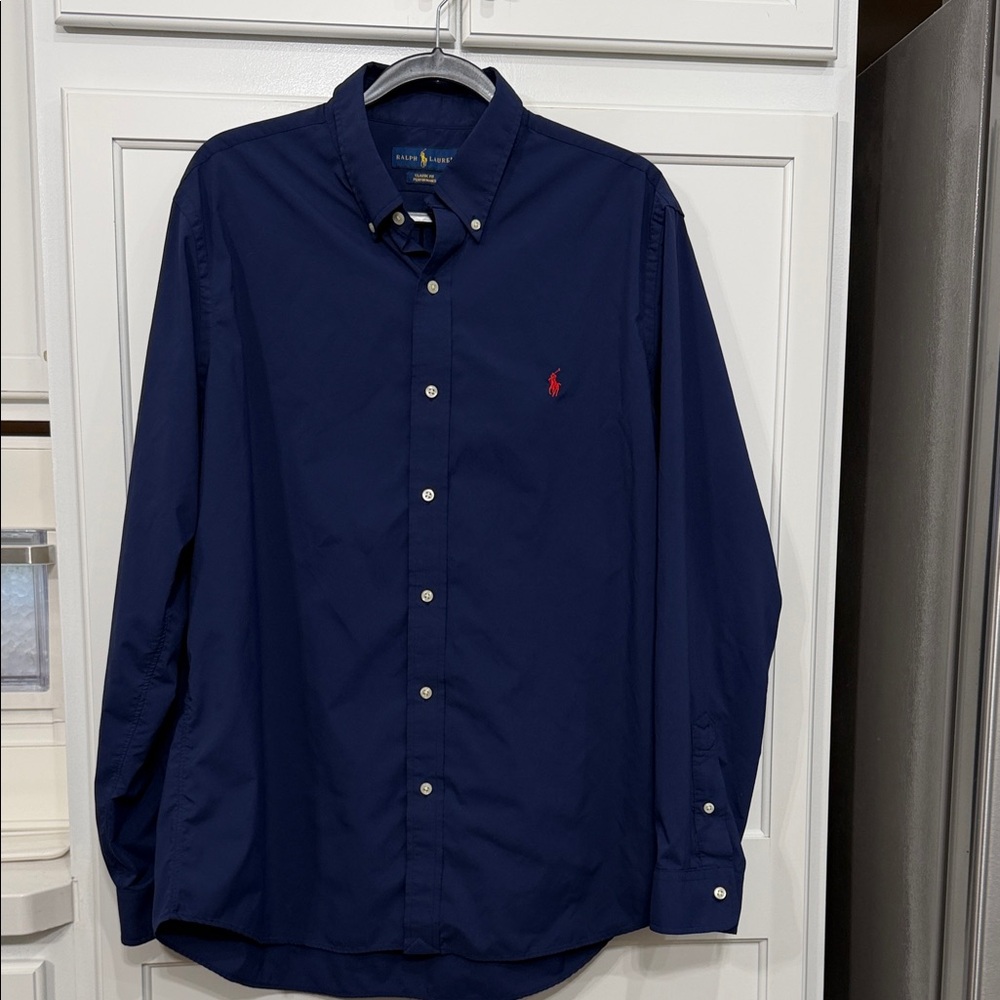 Ralph Lauren Men's Classic Fit Performance Poplin Shirt |Size XL